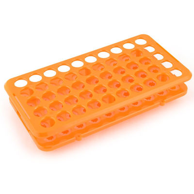 Calidad  50 Well Plastic Multifunction Test Tube Holder Rack With Silicone Fabricación