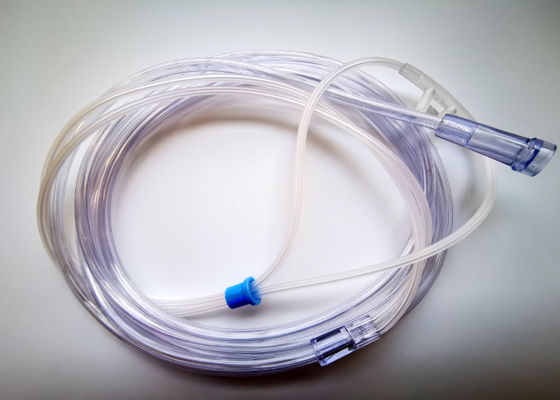Medicina respiratoria Cánula nasal de punta recta de 2,1 m Cánula de oxígeno nasal Pediátrica
