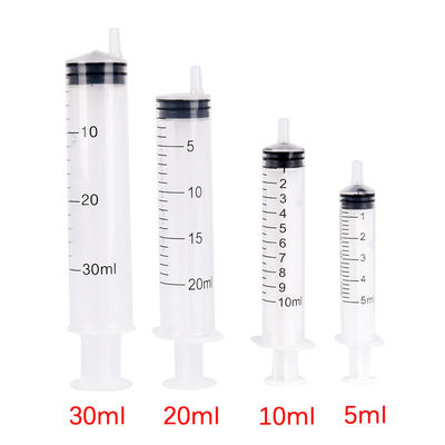 Las jeringuillas estéril disponibles Luer cierran las tres partes no pirogénica 10 ml 20 ml