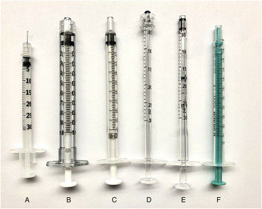 Luer desliza las jeringuillas estéril disponibles tres porciones 10 ml 20 ml sin las agujas