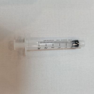 Jeringas Luer Lock Esterilizadas Concentradas por EO Tres partes 3 ml para inyección