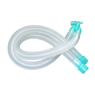 Circuito de respiración médica desechable de anestesía de PVC ondulado