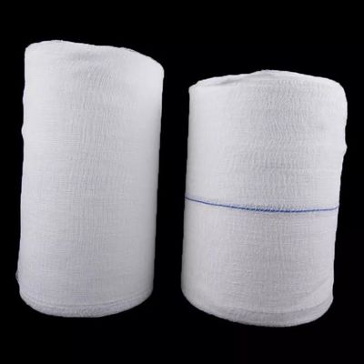 rollo 100% de algodón médico del absorbente hidrofílico estéril del algodón de los 90cm del x 100m Gauze Roll estéril disponible