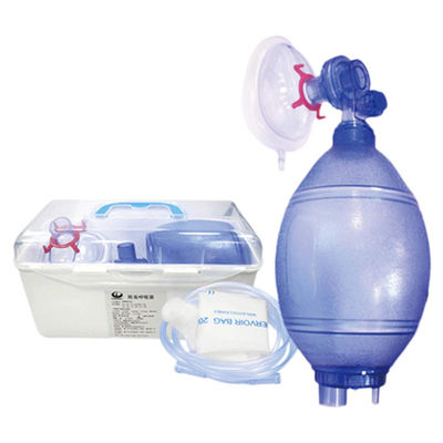 Resucitador manual del PVC del resucitador de Ambu del bolso de la emergencia artificial manual disponible médica de la toma