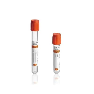 Tipo de tubo de pro-coagulación PET o material de vidrio Tubo de extracción de sangre al vacío esterilizado