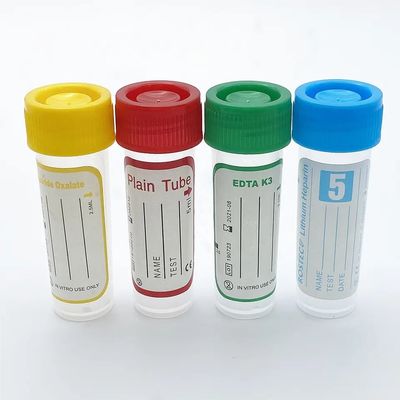No colección capilar del suero de la muestra de sangre micro pediátrica disponible estéril del EDTA del tubo de la sangre del vacío