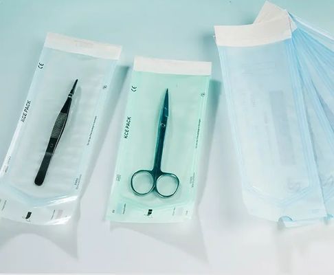 5.7 Cm X 13 Cm Bolsa médica estéril Embalaje dental Paquete de exfoliación Sello utilizado para esterilizar instrumentos médicos dentales