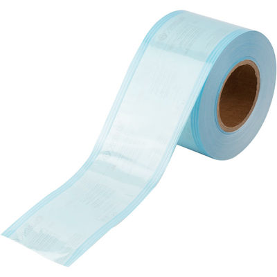 AZUL reforzado de soldadura en caliente médico del bolso de la bolsa del rollo de la esterilización de 100mm*100m m