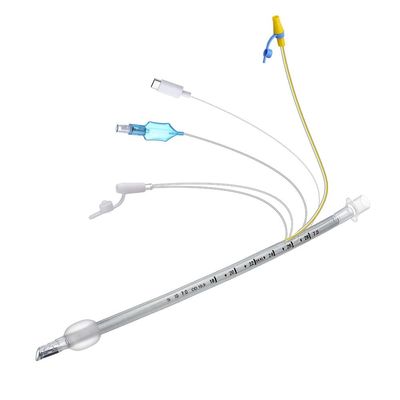 Tubo endotraqueal de succión reforzado de PVC desechable con esposas visuales con cámara en miniatura
