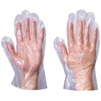 Guantes desechables de polietileno de plástico HDPE PE transparentes para hospitales y hogares